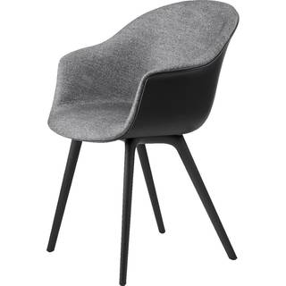 GUBI Bat Spisebordsstol Plastik Ben Front Polstret I Plain 0023