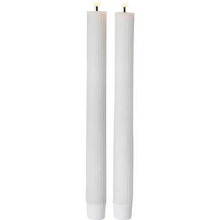 Stagelys 2Stk LED Hvid H.22cm