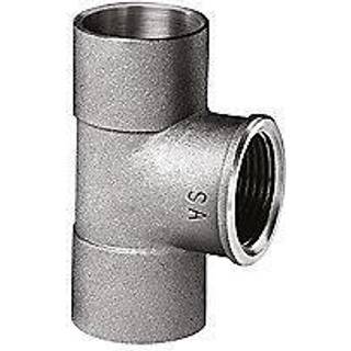 lodde tee 1/2'' -28 mm. Rørgevind muffe på gren og to loddemuffer