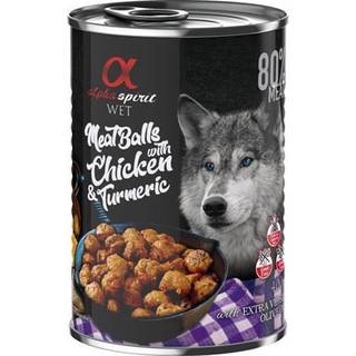 Alpha Spirit canned meatballs with chicken & turmeric 400g