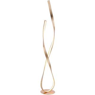 Design gulvlampe guld inkl. LED og lysdæmper - Belinda