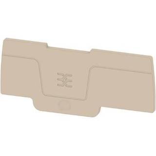 Snap In, Endeplade, Beige, 3P Weidmüller