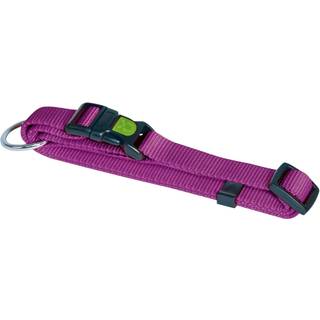 Halsbånd nylon lilla 20 mm 40-55 cm