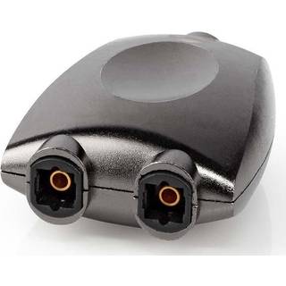 Nedis TosLink Adapter - Grå Med Metal