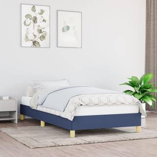 sengeramme uden madras 80x200 cm stof blå