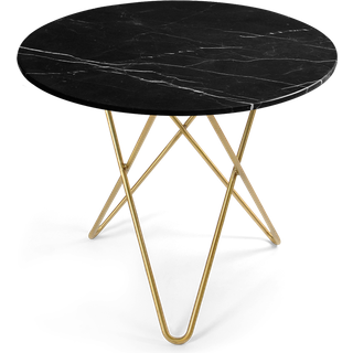 Ox Denmarq O Spisebord /messing - Spisebord & Barbord Marmor Sort - OX30403-24-2