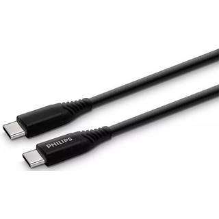 Philips USB-C kabel USB-C til USB-C, sort, 2 meter