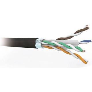DELTACO Cat6 Outdoor cable FTP black 100m