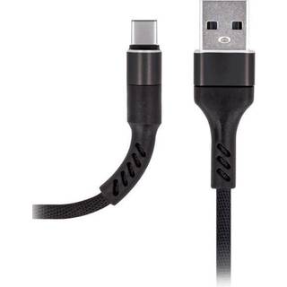 MXUC-01 USB-C-kabel (2A) til hurtig opladning, sort