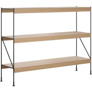 Audo Copenhagen Zet Storage System H 114 Black steel - Natural Oak