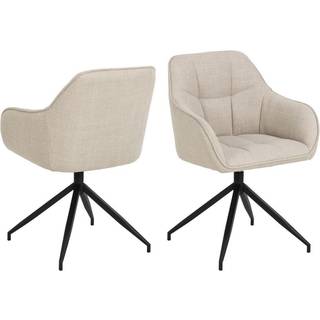Brenda spisebordsstol med armlæn - beige