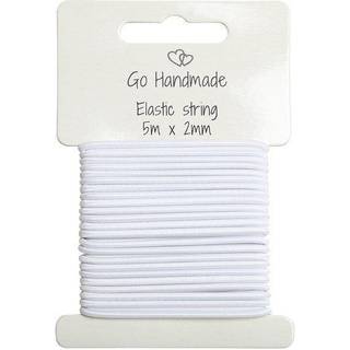 Go Handmade Elastiksnøre 1 stk elastiksnøre fra Go Handmad à 2 mm x 5 m.