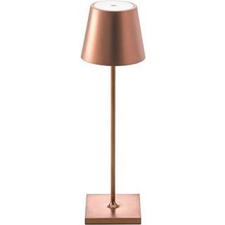Nuindie LED genopladelig bordlampe, bronze, Easy Connect, IP54