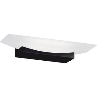 Bowl TW LED-væglampe, CCT, bredde 30 cm, sort