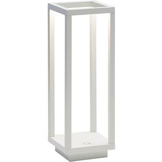 Zafferano Home LED-lygte med batteri, IP54 hvid