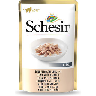 Schesir Cat Complete & Balanced Tuna Salmon in Jelly 187.65 DKK/1 kg (12 x 85.0g)