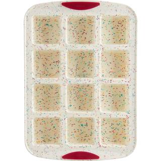 Trudeau Brownie Pan-White Confetti/Fuchsia 12 hulrum