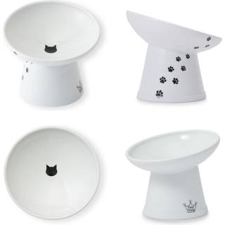 Necoichi Extra Wide Raised Cat Food Bowl Elevated Forebyggelse af nakke og whisker -tr?thed opvaskemaskine og mikrob?lgeovnsikker nr. 1 S?lger i