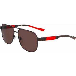 Calvin Klein Mand CK23103S 009 Solbriller Metal Dark Rifle Rod Brun Firkantet