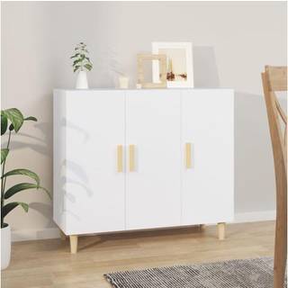 skab 90x34x80 cm konstrueret træ hvid