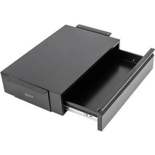 Vivo 18 tommer under skrivebordsmonteret glidende udtr?ksskuffe Kontor tilbeh?r Opbevaringsarrang?r til Sit Stand Desk Workstation Black Desk-AC0