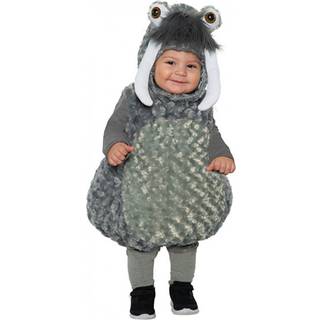 Grå hvalrus mave babyer småbarn kostume x-stor