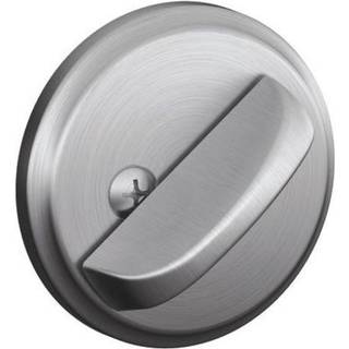 Schlage B81626 Standard trim ikke-tastet ensidet deadbolt H?jeste boligsikkerhed Single Thumbturn Satin Chrome