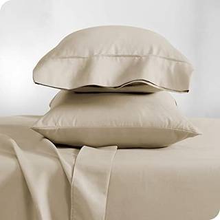 Bare Home Microfiber Pillow Cases - King Size Set of 2 - Cooling Pillow Cases - Double Borsted - Sand Pillow Cases 2 Pack - Easy Care (King Pillo