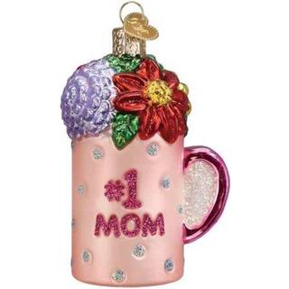 Old World Christmas Bästa mamma muggglasblåst prydnad för julgran