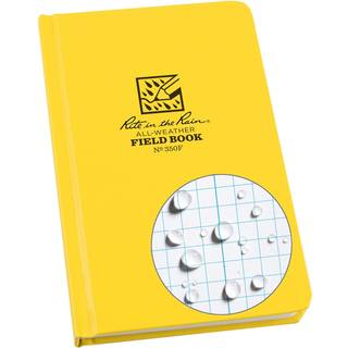 Rite i regnvejrbestandigt h?rdt d?kning af hard cover 4 3/4 """" x 7 1/2 """" Gul coverfeltm?nster (nr. 350F) 7,5 x 4,75 x 0,625