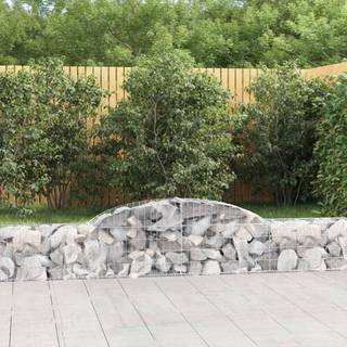 buede gabionkurve 6 stk. 300x30x40/60 cm galvaniseret jern