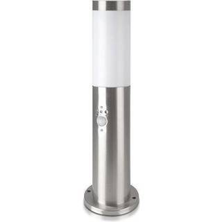 Pullertlampe med PIR Sensor E27 - Rustfrit Stål Hus (45 cm), Satin Nikkel, IP44