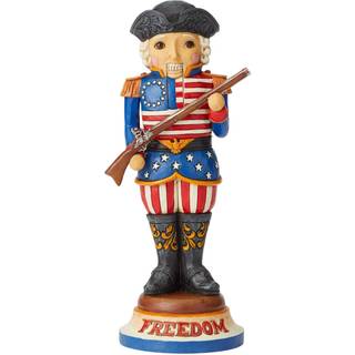 Enesco Jim Shore Heartwood Creek Santa's Around the World American Nutcracker Figur 9.25 inch multicolor