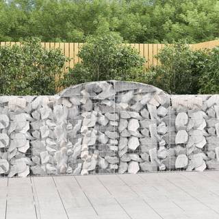 buede gabionkurve 13 stk. 300x30x100/120 cm galvaniseret jern