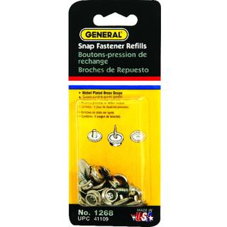 Generelle værktøjer 1268 Skrue Snap Fastener Genopfyldning 6 Fastgørelsesindstiller messing