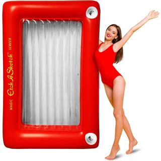 Mighty Mojo Etch En skitse oppustelig pool float - Giant Raft til børn og voksne - to -personers float - officielt licenseret - over 6 meter høje