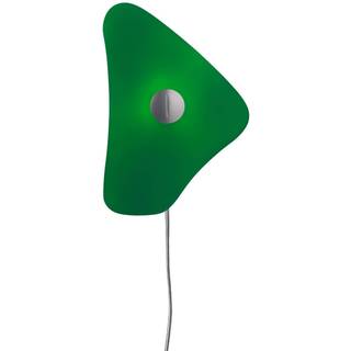 Foscarini Bit 4 væglampe med glasdiffusor, grøn