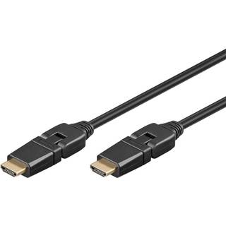 Goobay Højhastigheds HDMI-kabel 360° med Ethernet