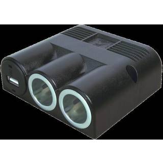 Strømudtag med 2+USB 16A (USB 1A)  til skruemontering