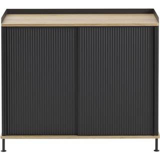 Muuto Enfold Skænk 45x148 Cm etræ / Antracitgrå - Skænke & Sideboards Pulverlakeret Stål Olieret Eg - 83697