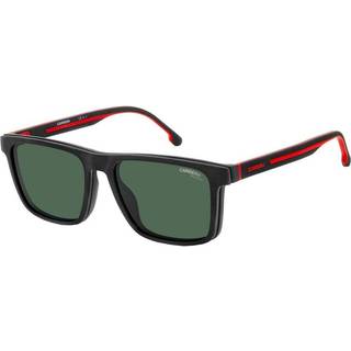 Carrera Mand CA8061/CS BLX/UC Solbriller Injiceret Sort-opaque Grøn Firkantet Polariseret Clip-on
