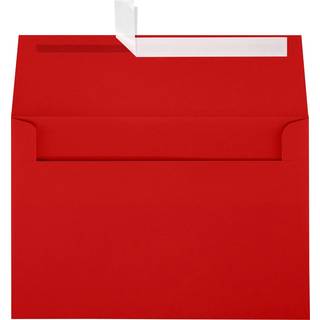 Luxpaper A10 Invitation Konvolutter | Peel & Press | 6 """" x 9 1/2 """" | Ruby Red | 80 lb. Tekst | 50 Antal