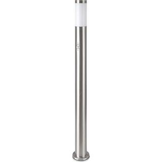 Pullertlampe - rustfrit stål hus (110 cm), E27, satin nikkel, IP44, PIR-sensor