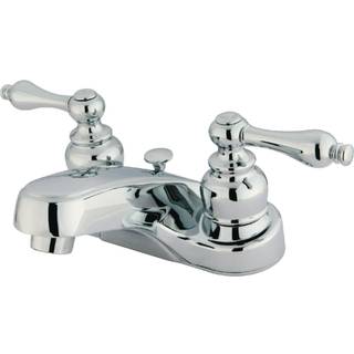 Kingston Brass GKB251Al 4 in. CenterSet Badev?relse Faucet Poleret krom