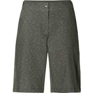 Vaude Cykelshorts til Kvinder Ledro Print Shorts Khaki