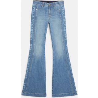 Stella McCartney Logo mid-rise flared jeans - blue - 25