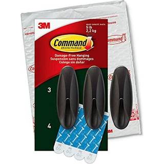 Kommando udend?rs store bronzekroge holder op til 5 lb 3 kroge og 4 kommandostrimler skader gratis h?ngende v?gkroge til h?ngende juledekoratione
