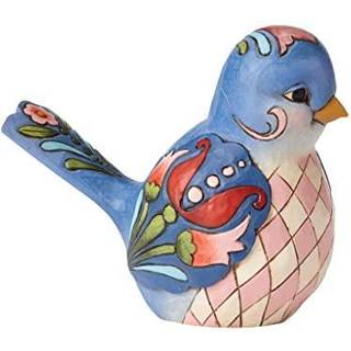 Enesco Jim Shore Heartwood Creek Bluebird of Happiness Floral Figur 4 Inch Multicolor