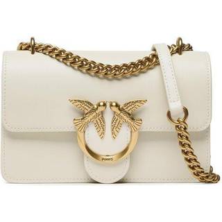 Pinko Love One Mini Skuldertaske hvid