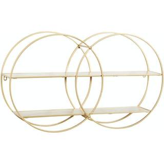 Cosmoliving af kosmopolitisk metal runde 2 hylde v?g hylde 30 """" x 6 """" x 18 """" guld